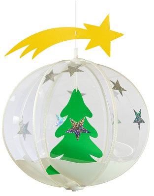 Christmas Tree Crystal Ball Spinner