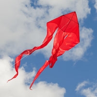 RED 52" WAVE DELTA KITE