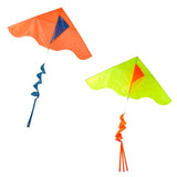 COLORBLOCK DELTA KITE WITH TWISTER TAIL