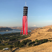 U.S. Stars and Stripes Embroidered 40" Windsock