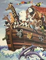 Bits And Pieces Puzzle 100 Piece Noah’s Ark Large Pieces 15"x19” Art New